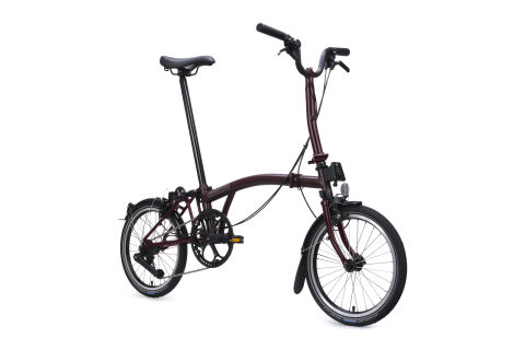 Brompton C Line 12-Gang Plum Red Weinrot M-Lenker