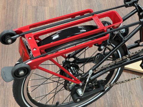 Brompton 2/3/6 Gang Gepäckträger House Red Rot kompl. mit Schutzblech Upgrade für L