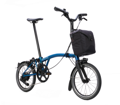 Brompton Electric P Line (ab 12,5 kg) Blau Pacific Lacquer M-Lenker