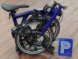 P Line 4-Gang Bolt Blue Lacquer H-Lenker